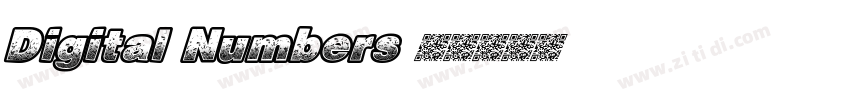 Digital Numbers 细字体转换
